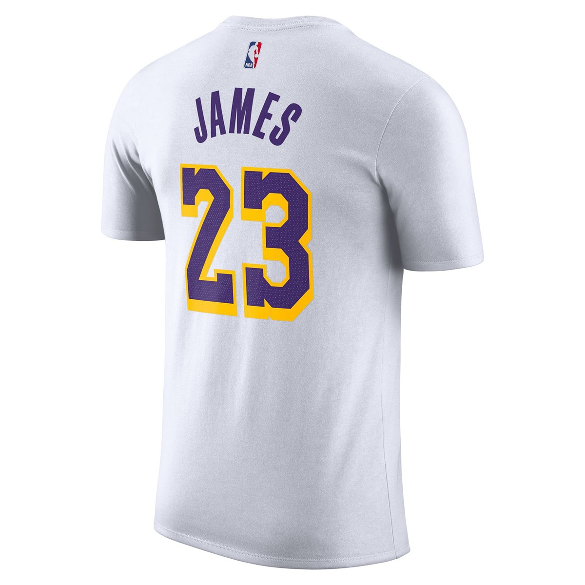 T-shirt de Homem Los Angeles Lakers Branco-2