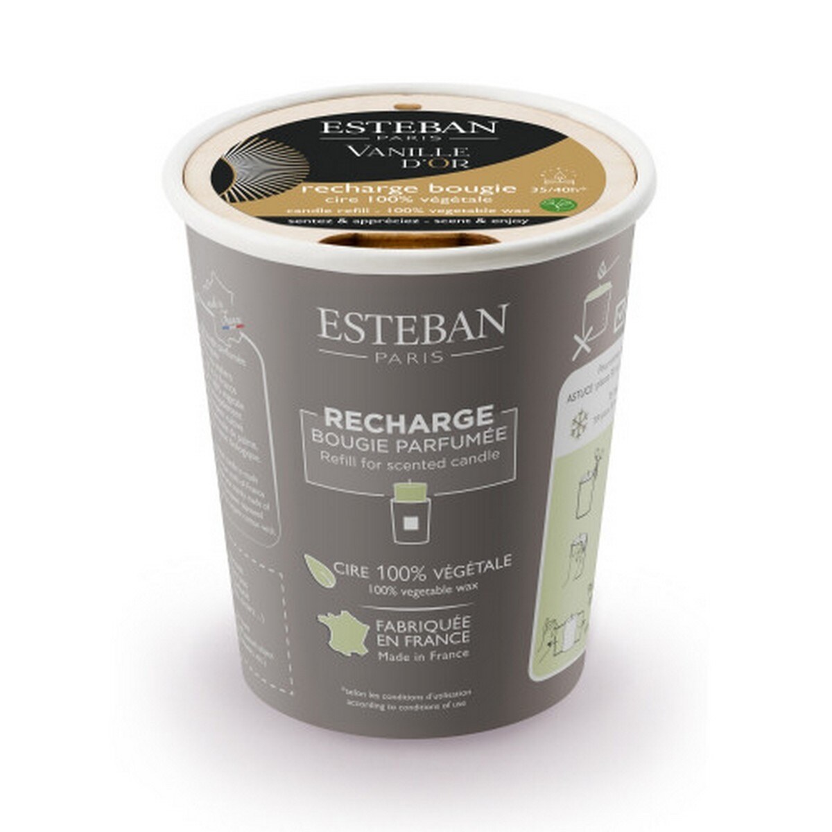 Recarga de Vela Perfumada Vanille d'Or 180g 1