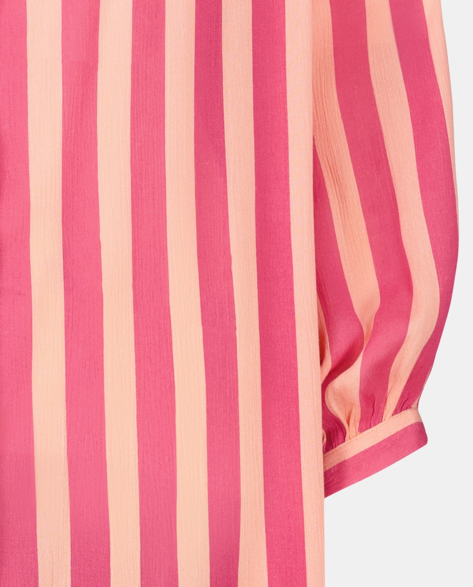 Caftán estampado camisero Fucsia-5