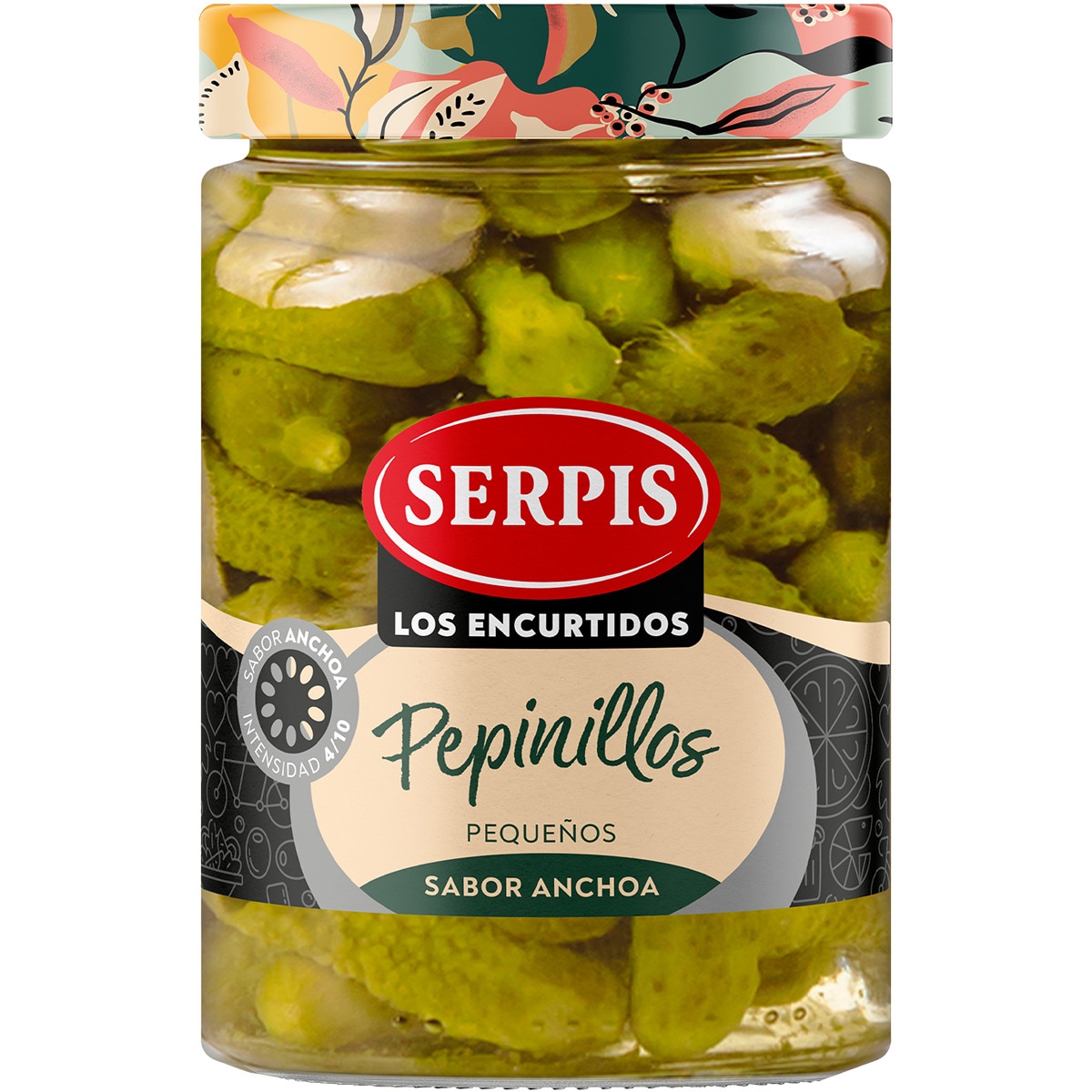pepinillos pequeños sabor anchoa frasco 180 g neto escurrido