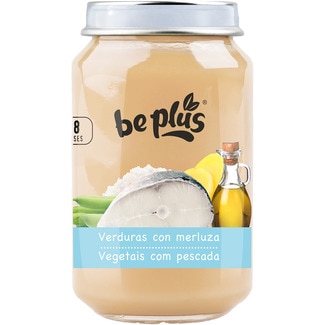 tarritos de verduras con merluza sin gluten desde 6 meses envase 250 g - Be Plus