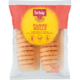 Panini Rolls panecillos sin gluten y sin lactosa envase 150 g - Schar