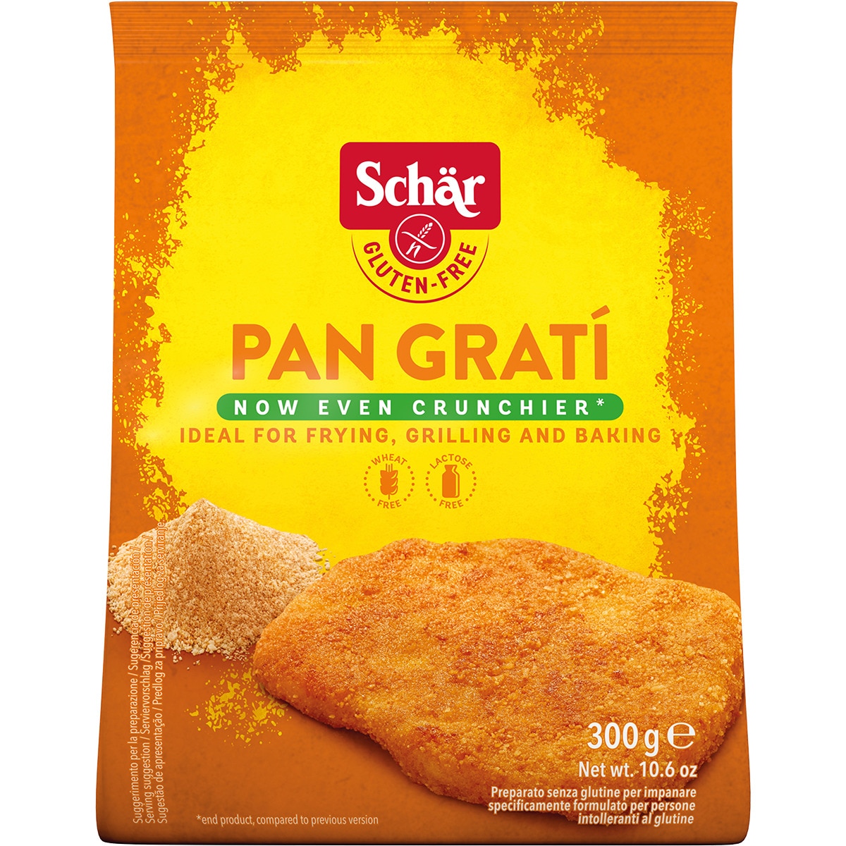 Pan rallado ideal for frying sin gluten y sin lactosa envase 300 g