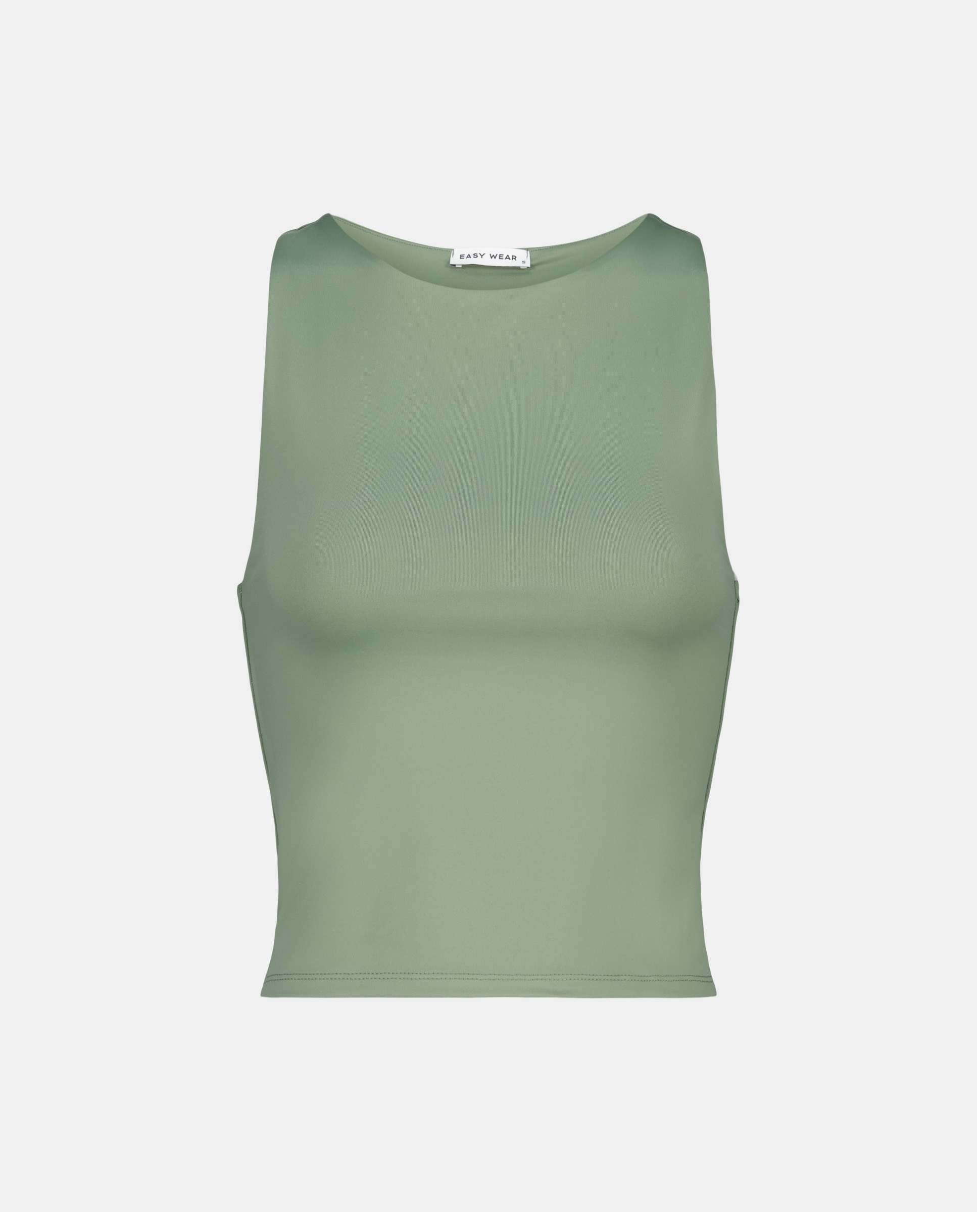 Top Halter Liso Caqui-4
