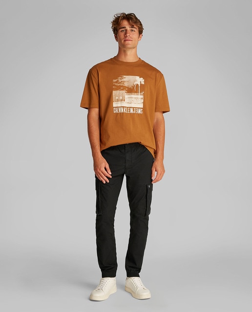 Imagen 0 de Pantalón cargo de hombre skinny lavados