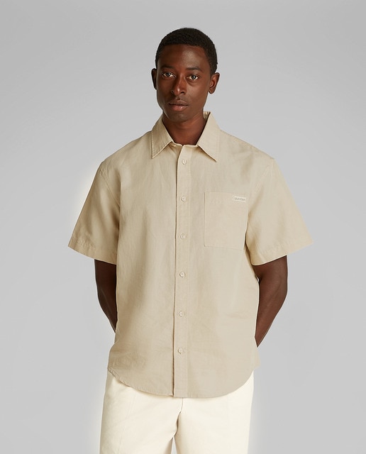 Imagem 0 de Camisa de Linho com Manga Curta