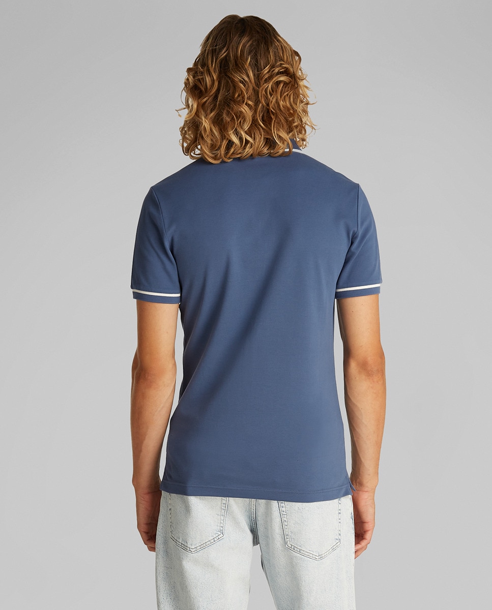 POLO MANGA CORTA ALGODÓN HOMBRE US POLO INDIGO USLTM 5786 A 092