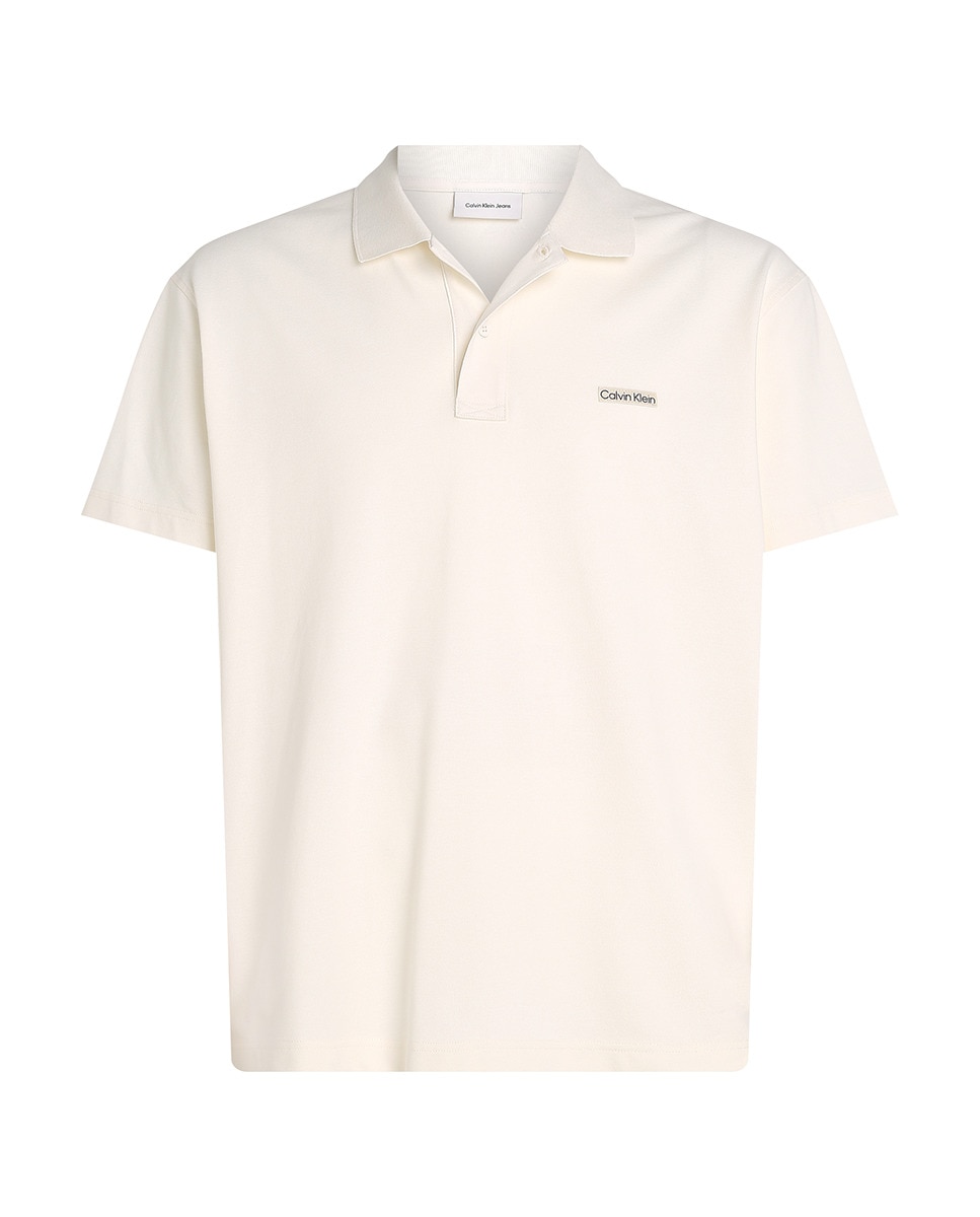 Polo de Manga Curta com Logótipo Branco-4