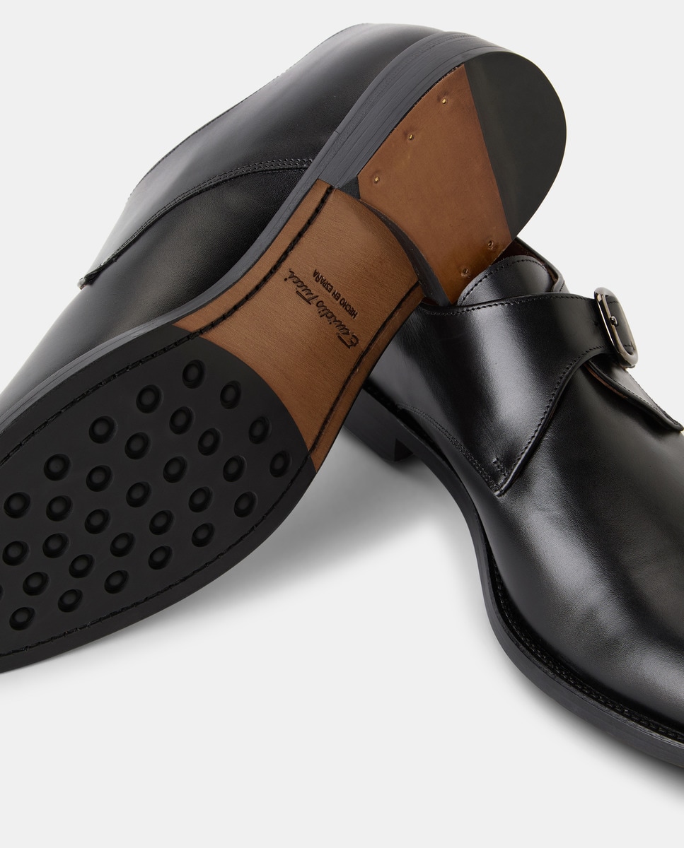 Sapatos com Fivela Preto-5