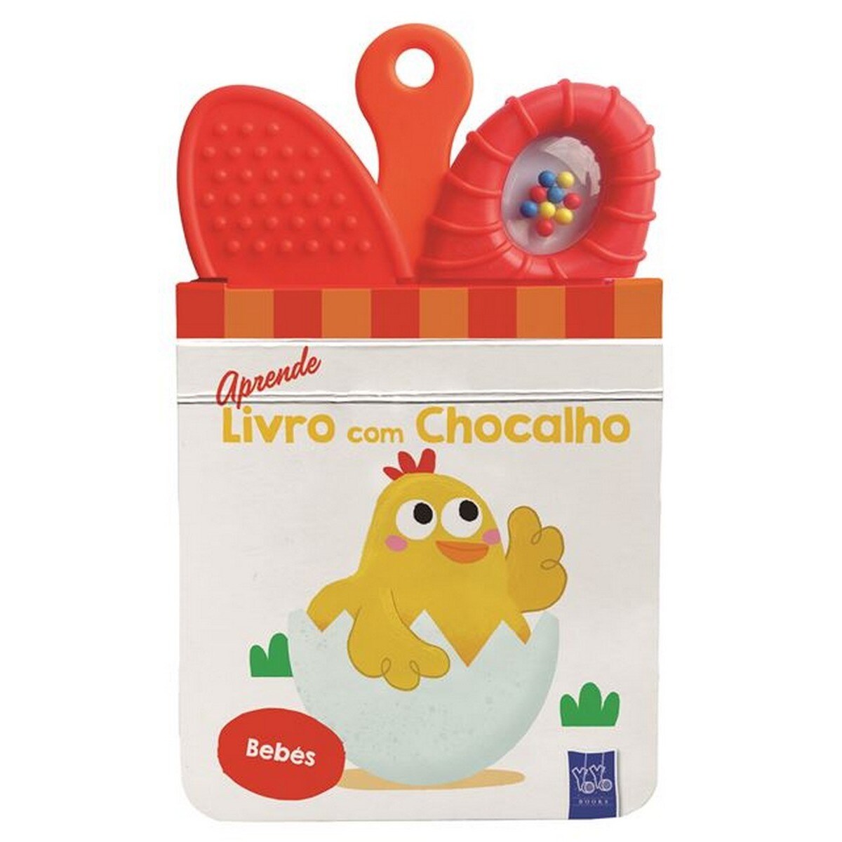 Aprende livro com chocalho bebes 1