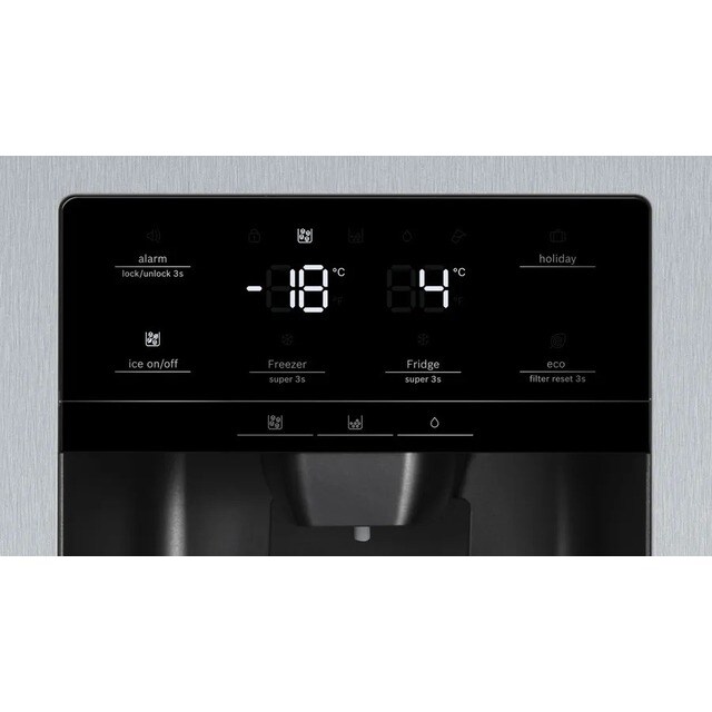 Frigorífico Americano Bosch Série 6 KAD93AIEP No Frost, Dispensador de Água e Gelo e de 178,7 cm - Inox Antidedadas Inox anti marcas-3