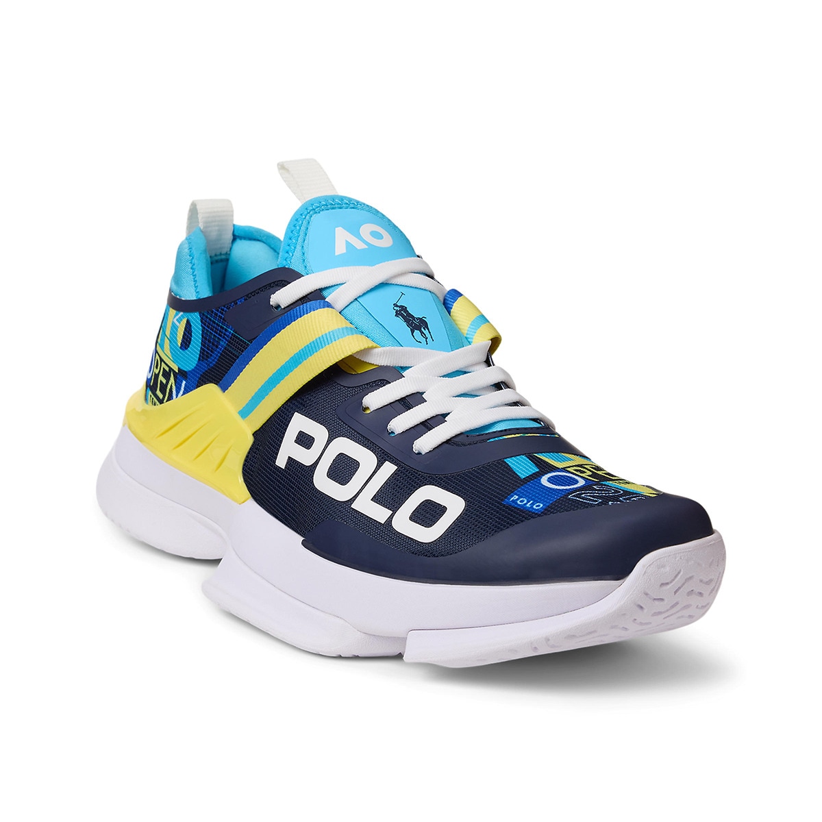 Zapatos Polo Ralph Lauren Hombre Zapatillas Ralph Lauren Heritage Court II  De Cuero Para Hombre Blanco Y Azul Marino Zalando Zapatilla