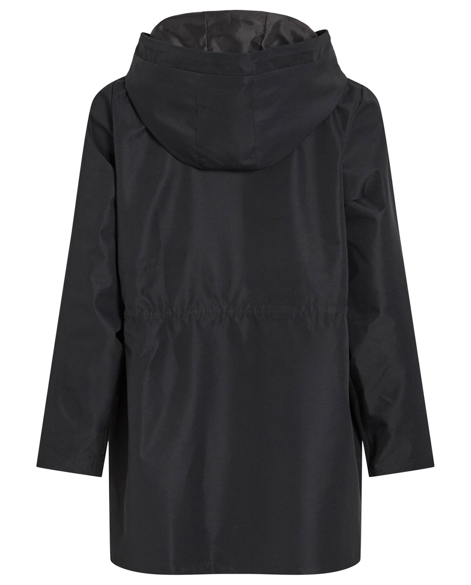 Parka Midi com Gorro Preto-5
