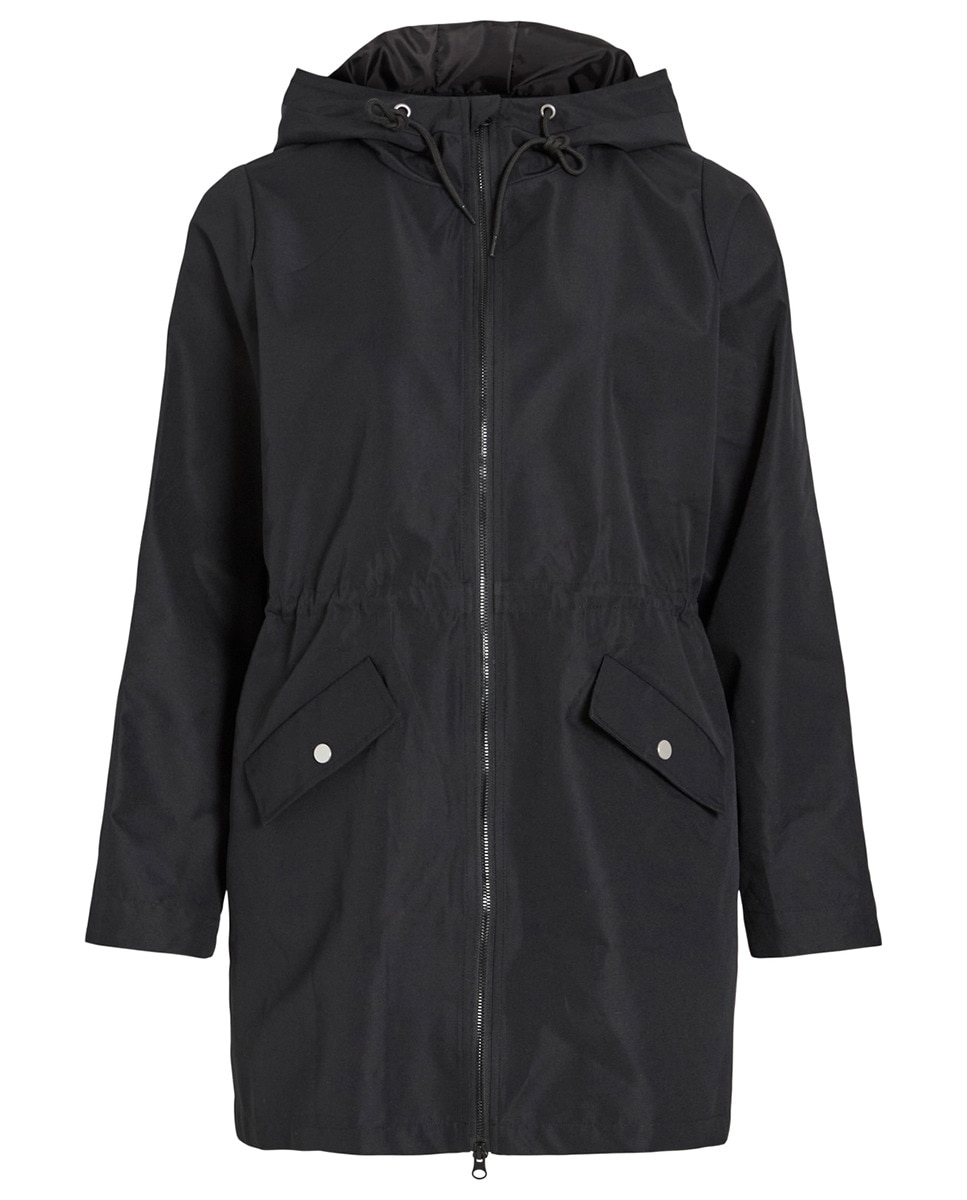 Parka Midi com Gorro Preto-4