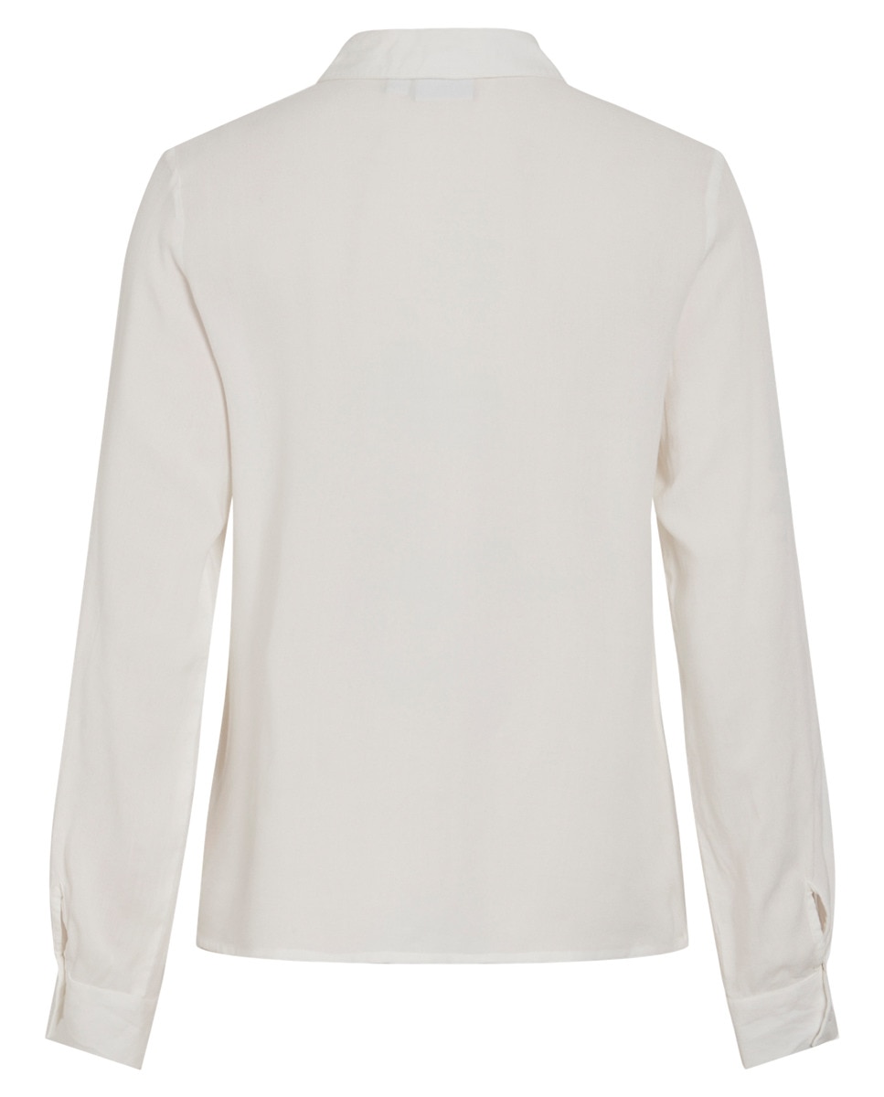 Camisa de mulher com manga 3/4 Branco-5
