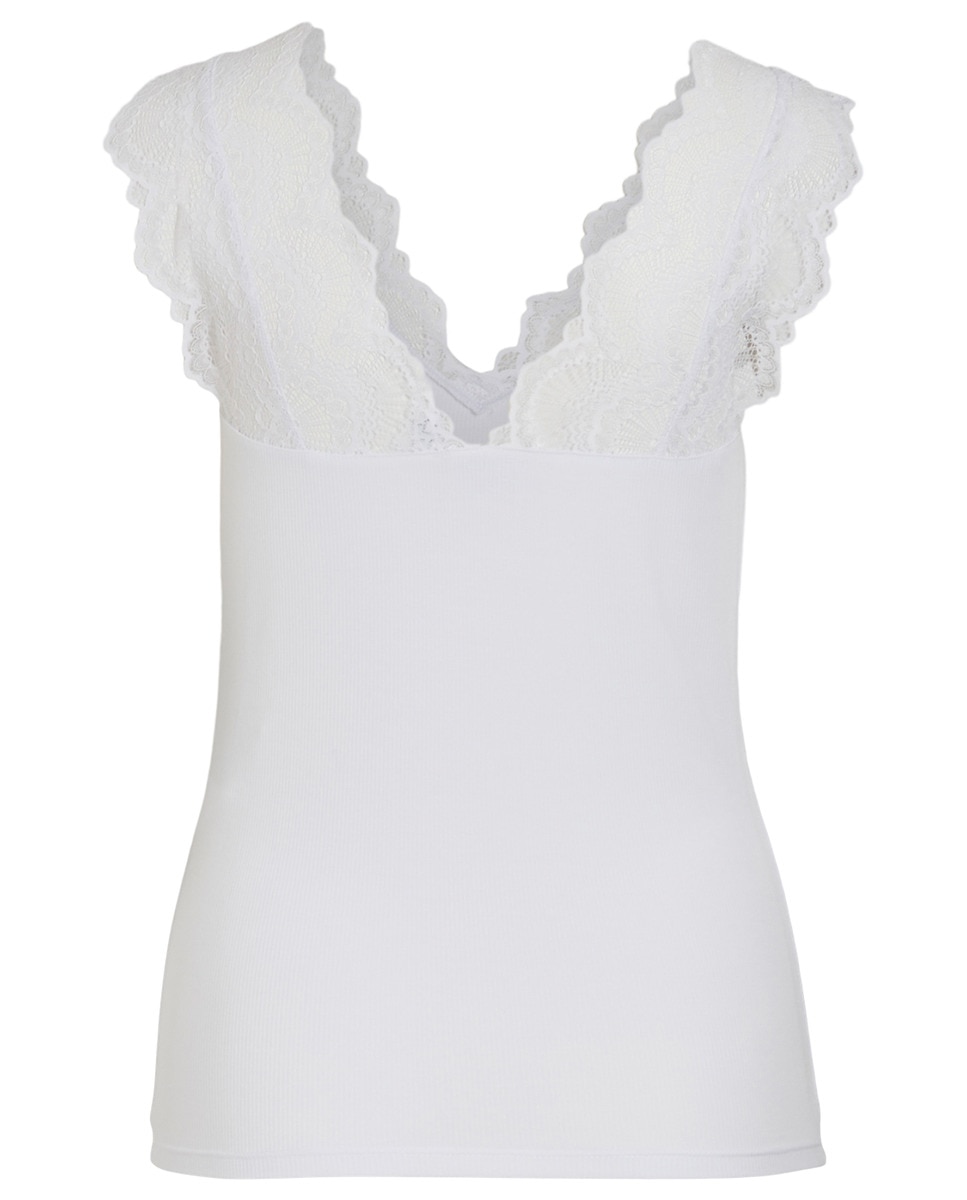 Top com Detalhe de Renda Branco-10