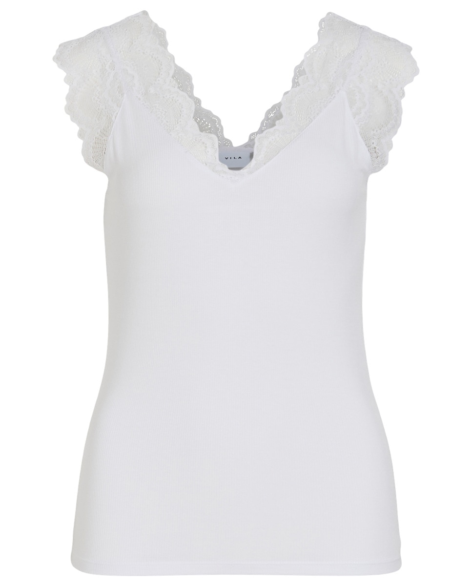 Top com Detalhe de Renda Branco-9