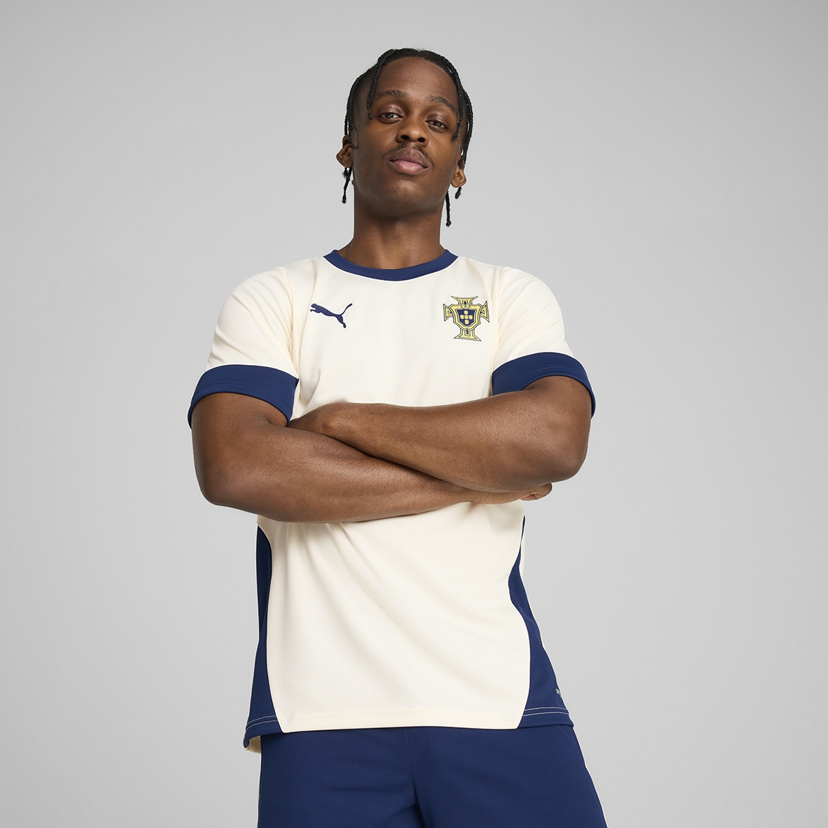 T-shirt de Treino de Homem Portugal FPF Bege-1