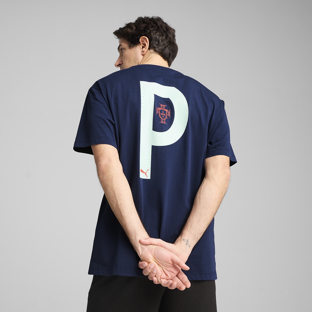 T-shirt de Homem Seleção de Portugal FPF ftbINRGY+ Azul-2