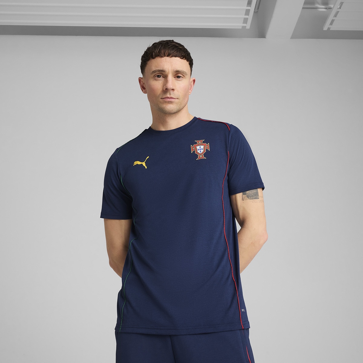 T-shirt de Homem Seleção de Portugal FPF Azul-1