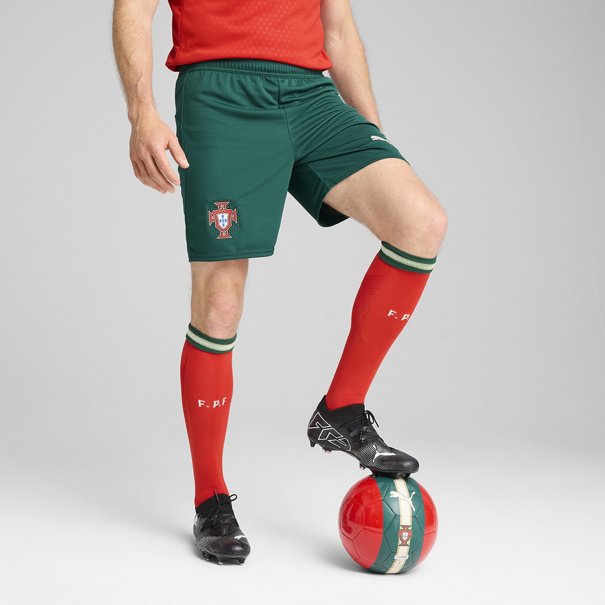 Calções de Homem Seleção de Portugal FPF Verde-1