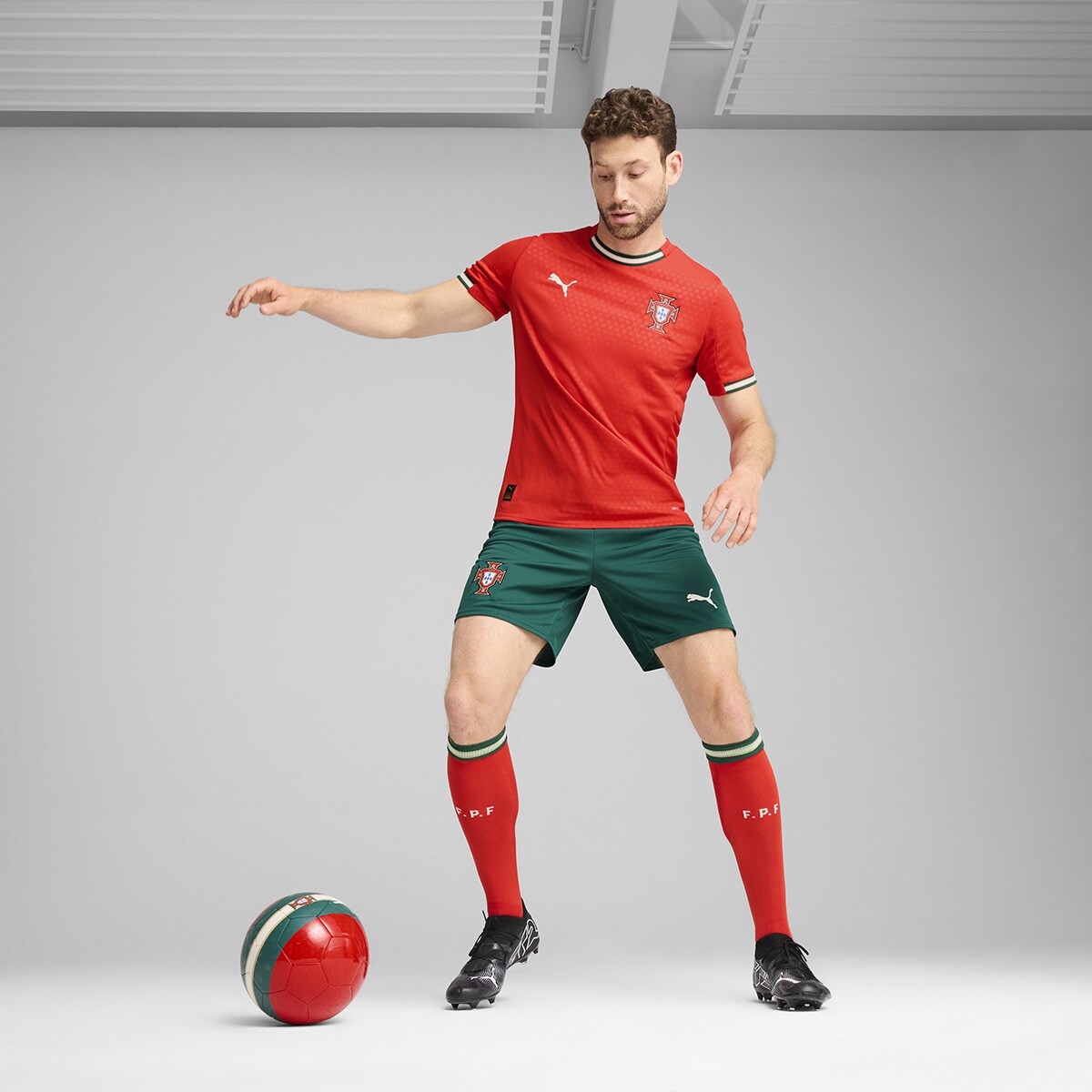 Calções de Homem Seleção de Portugal FPF Verde-5