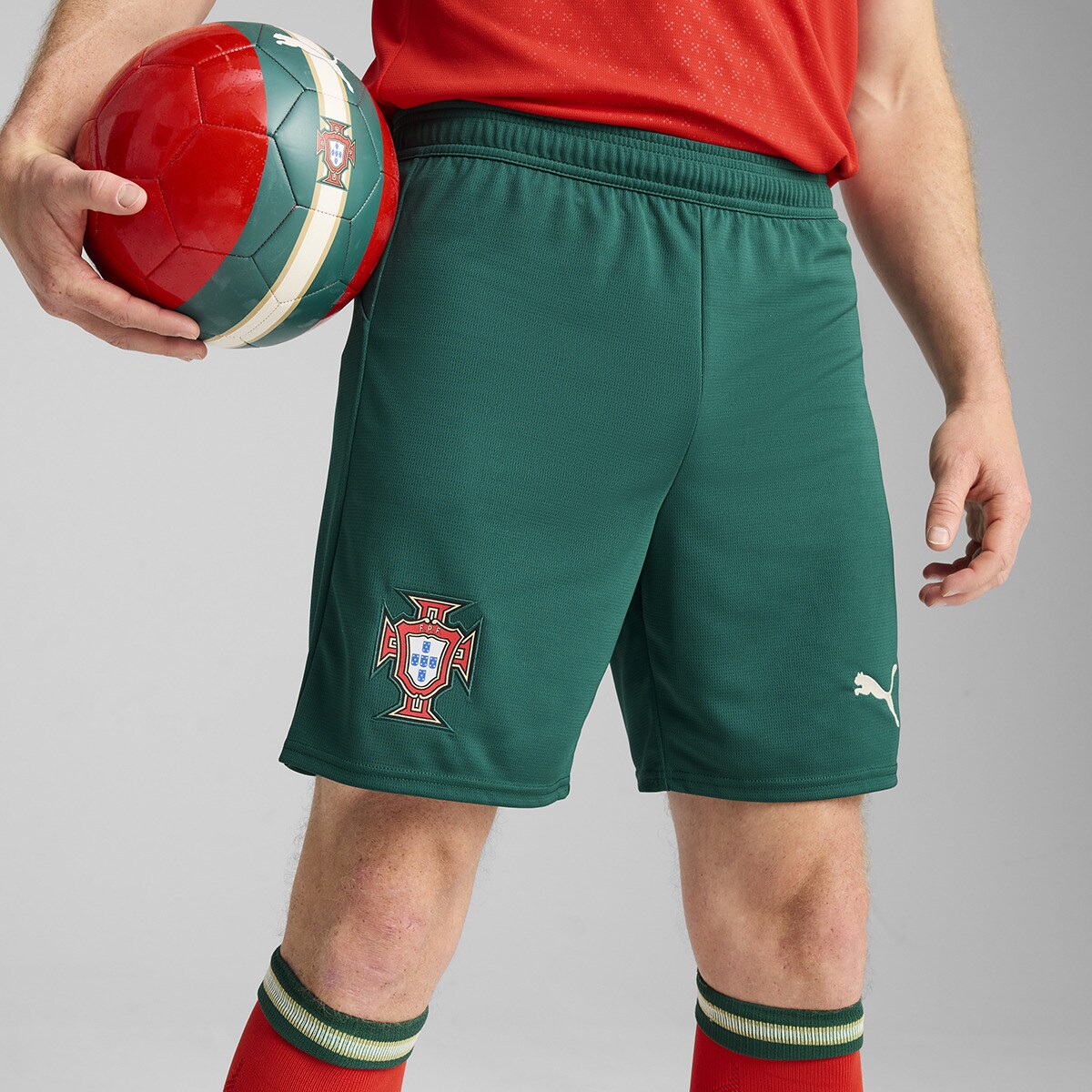 Calções de Homem Seleção de Portugal FPF Verde-3