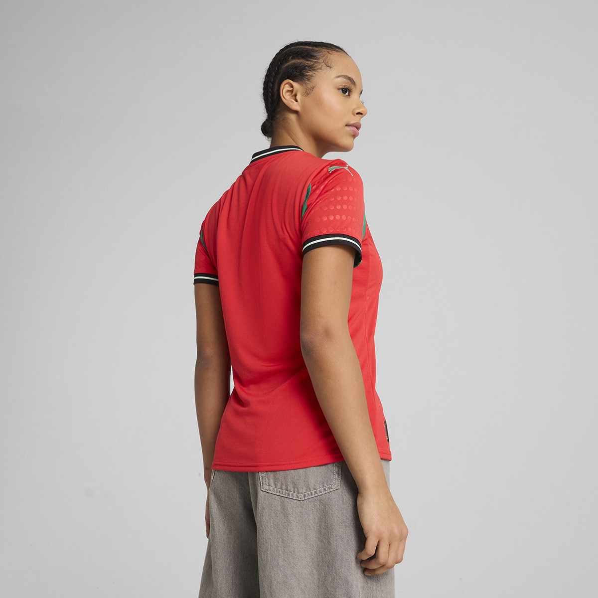 T-shirt de Mulher 1.º Equipamento Portugal FPF Vermelho-2