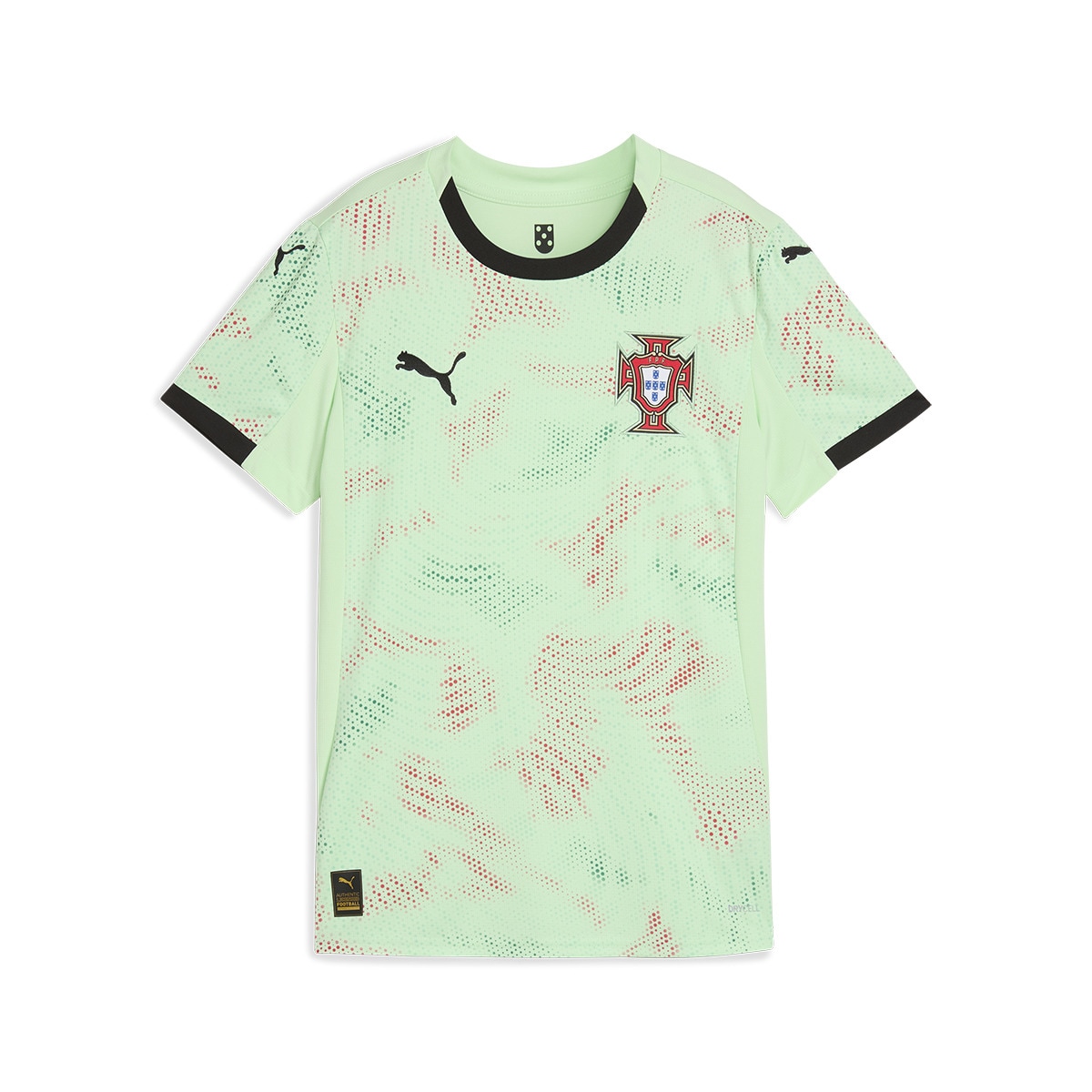 T-shirt de Mulher 2.º Equipamento Portugal FPF Verde-6