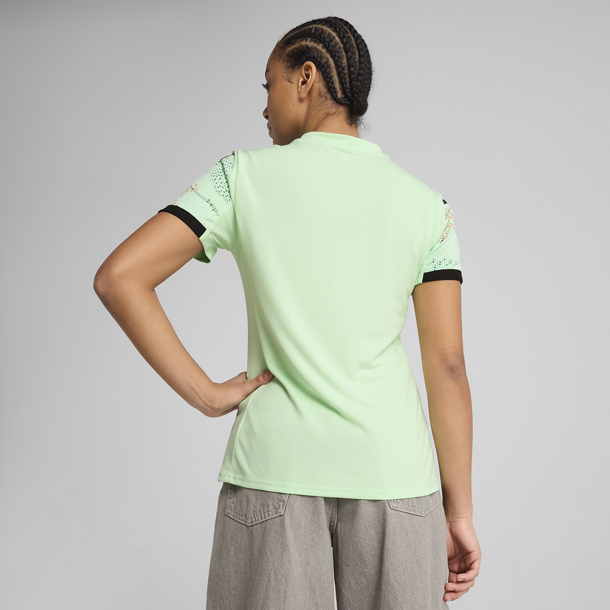 T-shirt de Mulher 2.º Equipamento Portugal FPF Verde-2