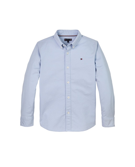Imagen 0 de Camisa de manga larga de bebé niño con bandera bordada en el pecho
