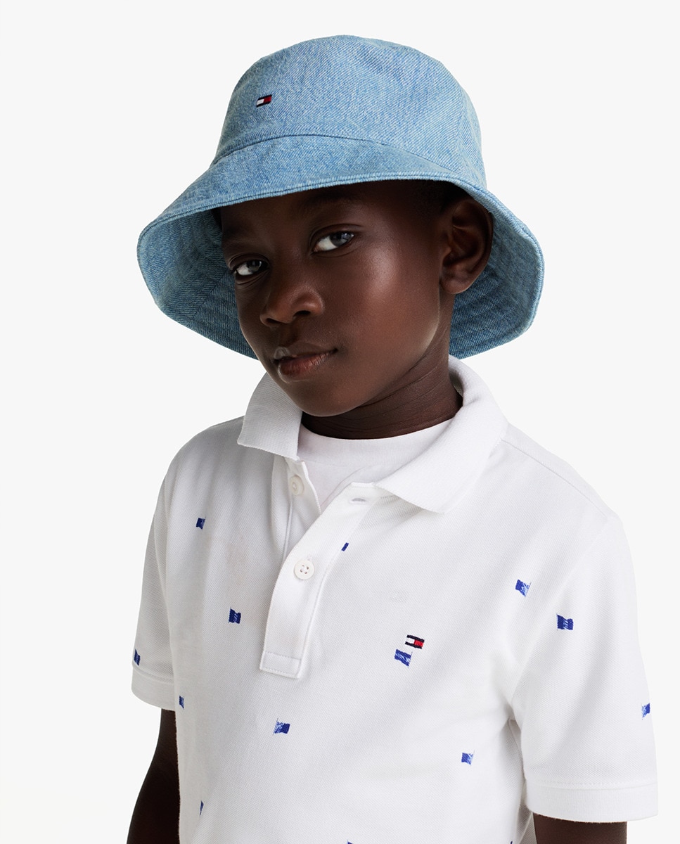 Chapéu Estilo Bucket de Ganga Azul-5