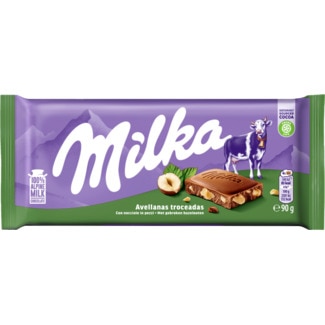 Cocolate de Leite e Avelã tablete 90 g - Milka
