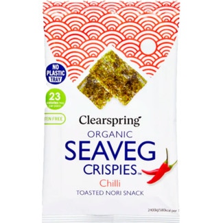 Alga Nori Bio Tostada Chili unidade 4 g - Clearspring