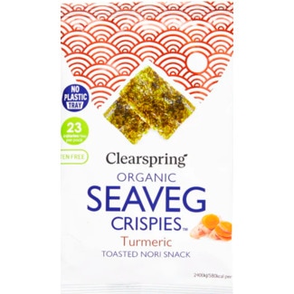Alga Nori Bio Tostada Cúrcuma unidade 4 g - Clearspring