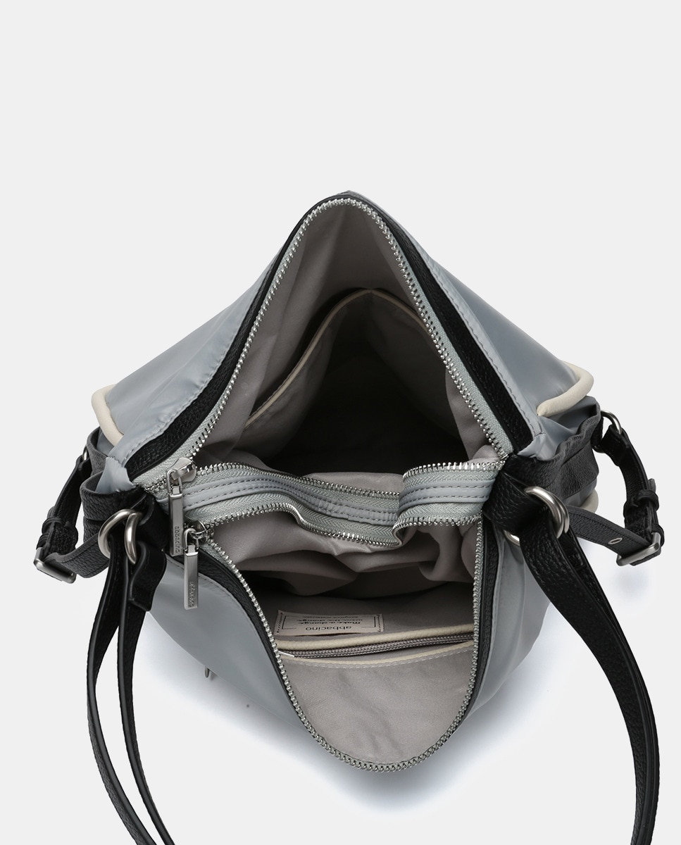 Mala-Mochila Oceans Diary em Materiais Reciclados Cinzento-6