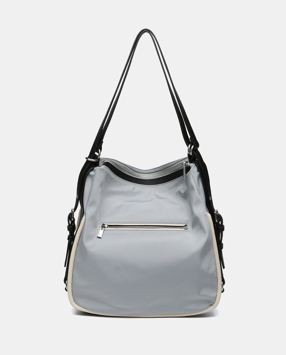 Mala-Mochila Oceans Diary em Materiais Reciclados Cinzento-3