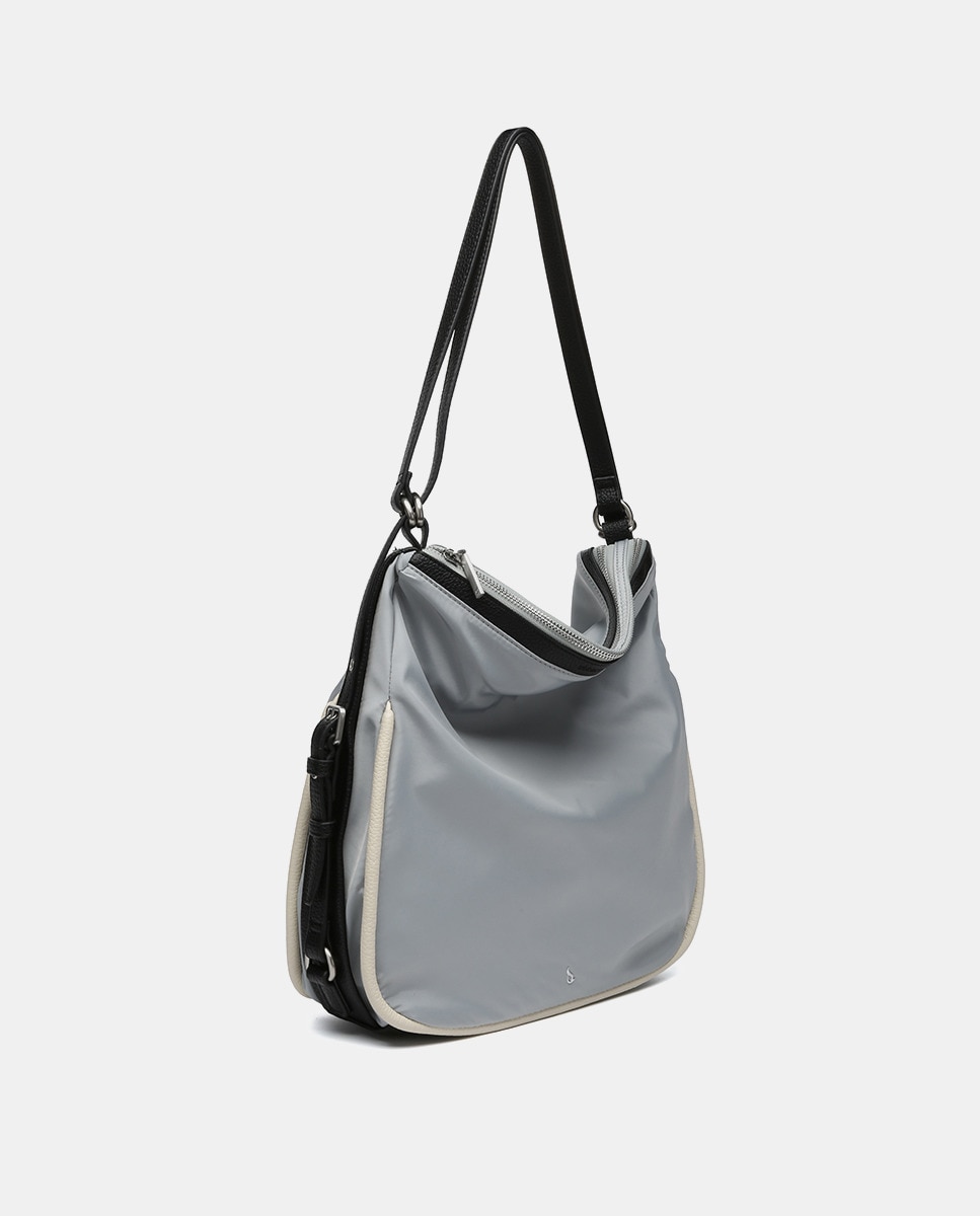 Mala-Mochila Oceans Diary em Materiais Reciclados Cinzento-2