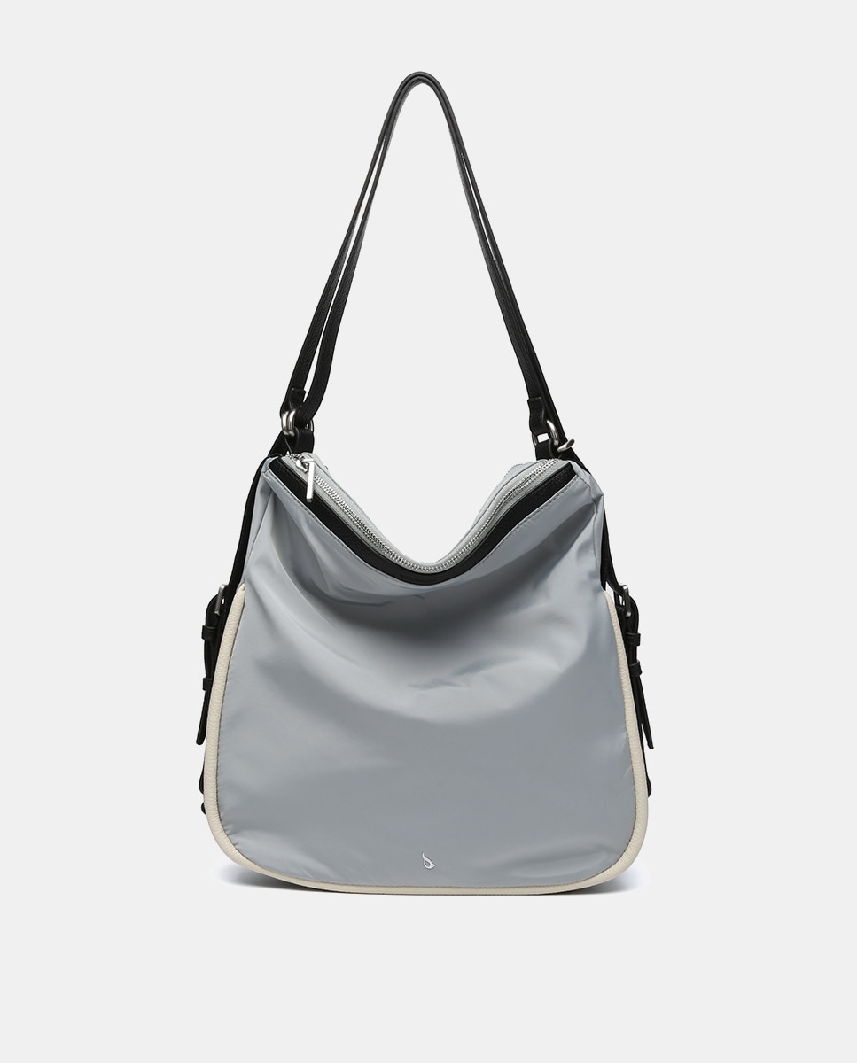Mala-Mochila Oceans Diary em Materiais Reciclados Cinzento-1