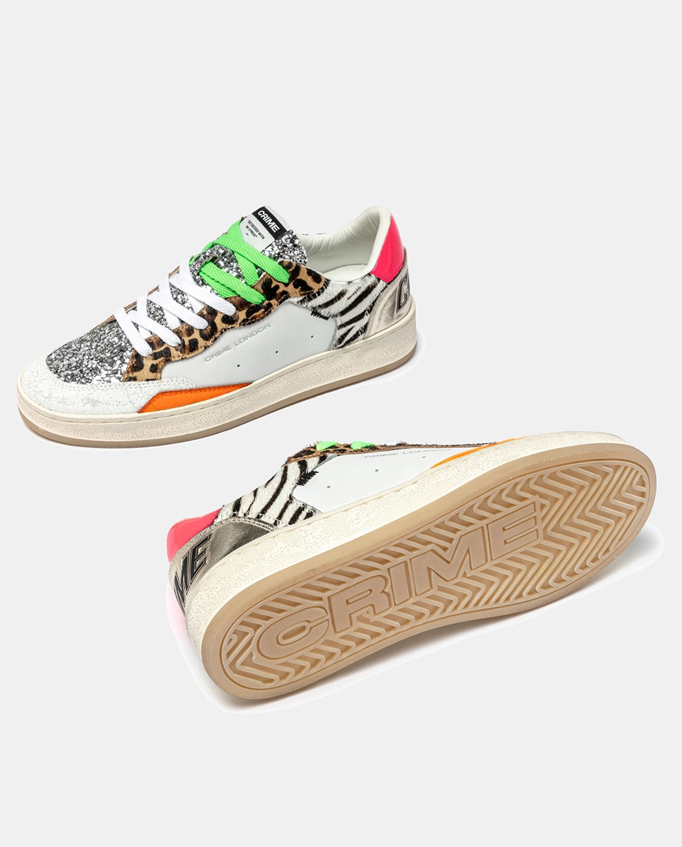 Sapatilhas Retro Tipo Basquetebol Multicolor-4
