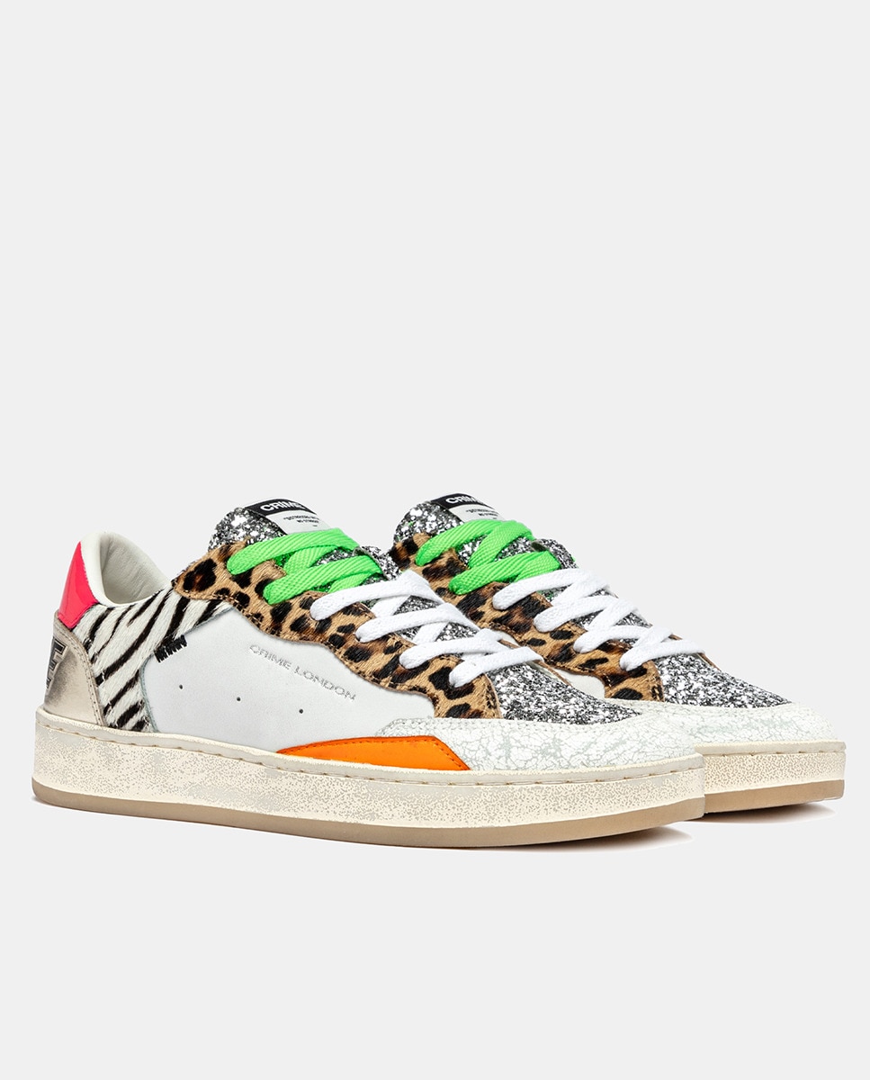 Sapatilhas Retro Tipo Basquetebol Multicolor-2
