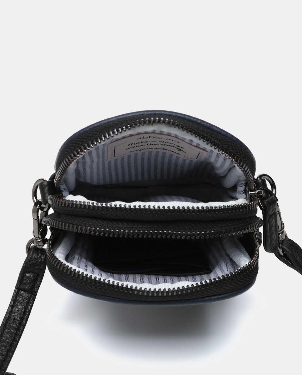 Mala para Telemóvel Oceans Diary em Materiais Reciclados - Preto Preto-5