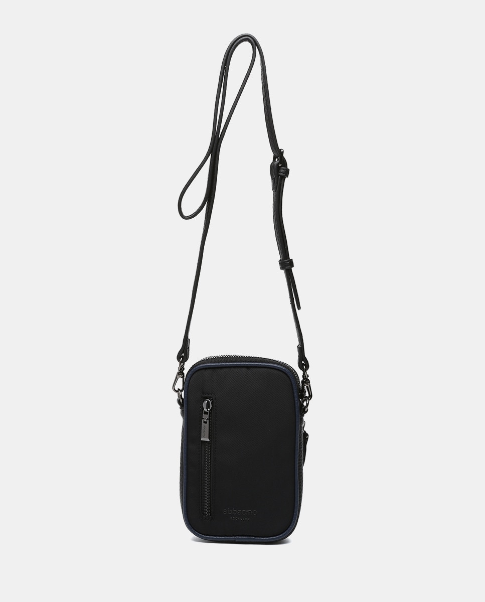 Mala para Telemóvel Oceans Diary em Materiais Reciclados - Preto Preto-3