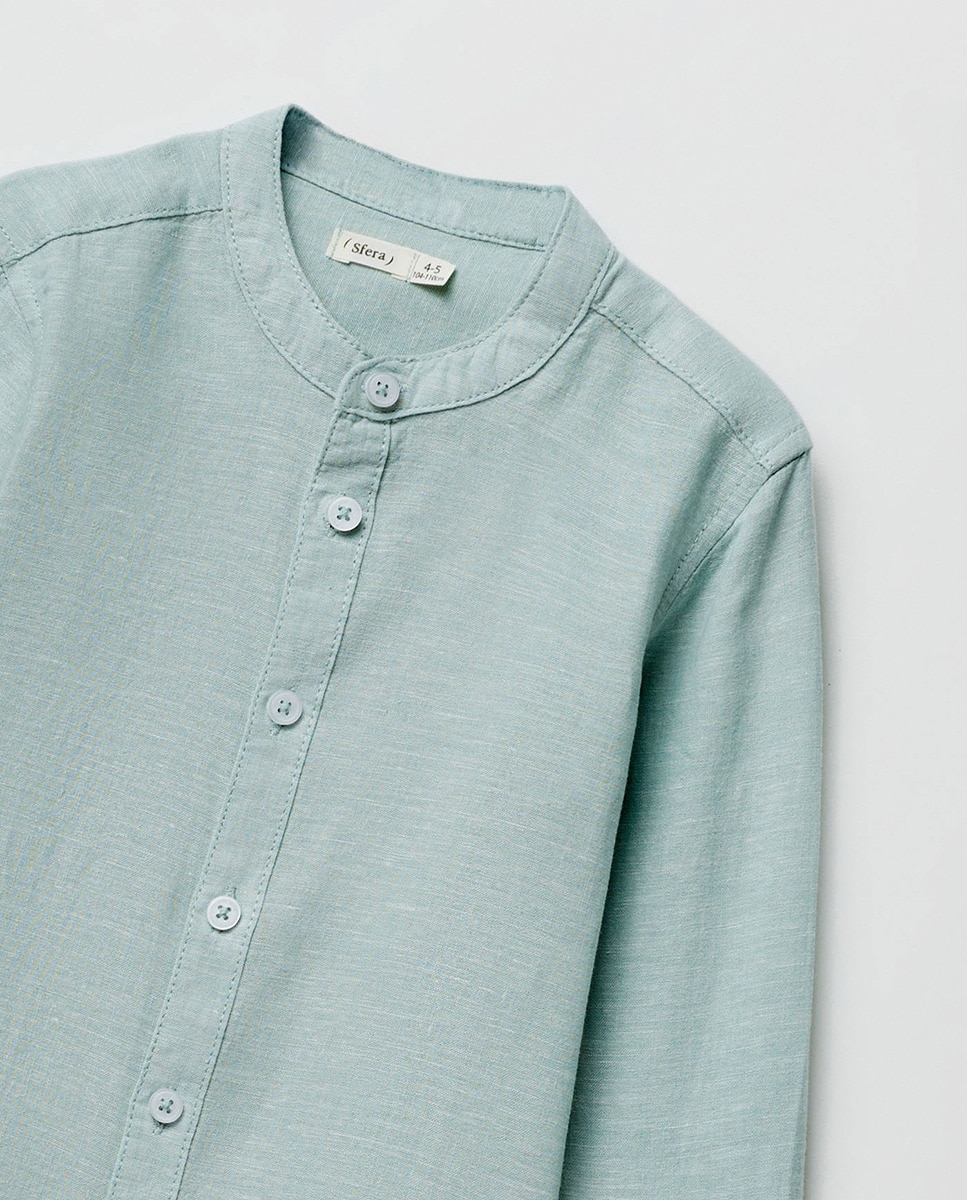 Camisa de Linho Verde-6