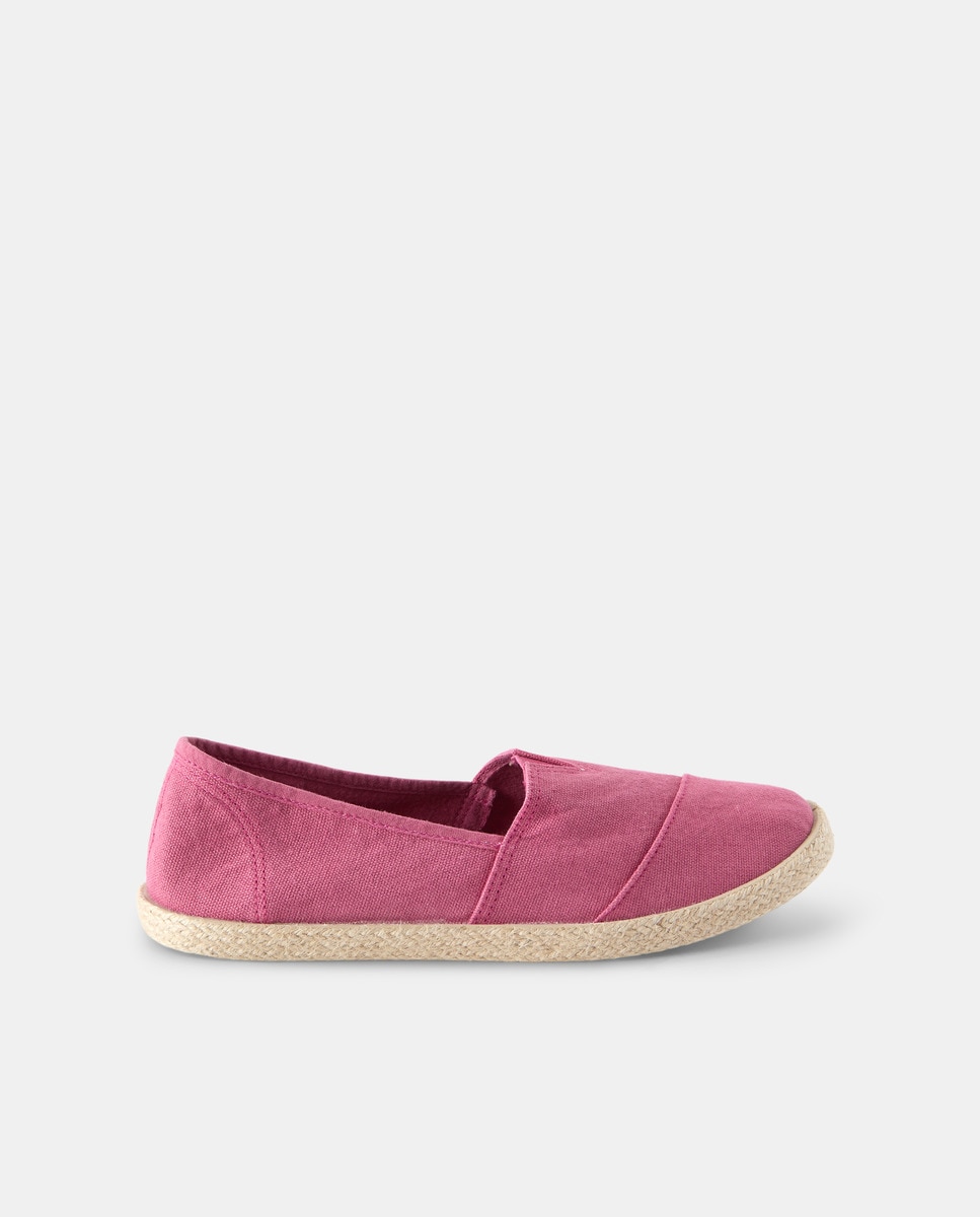 Lona de mujer con detalle yute Rojo-1