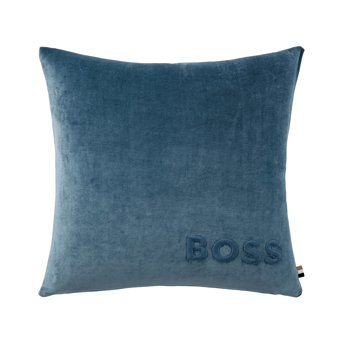 Capa de Almofada Bold Logo em Algodão e Poliéster Denim-1