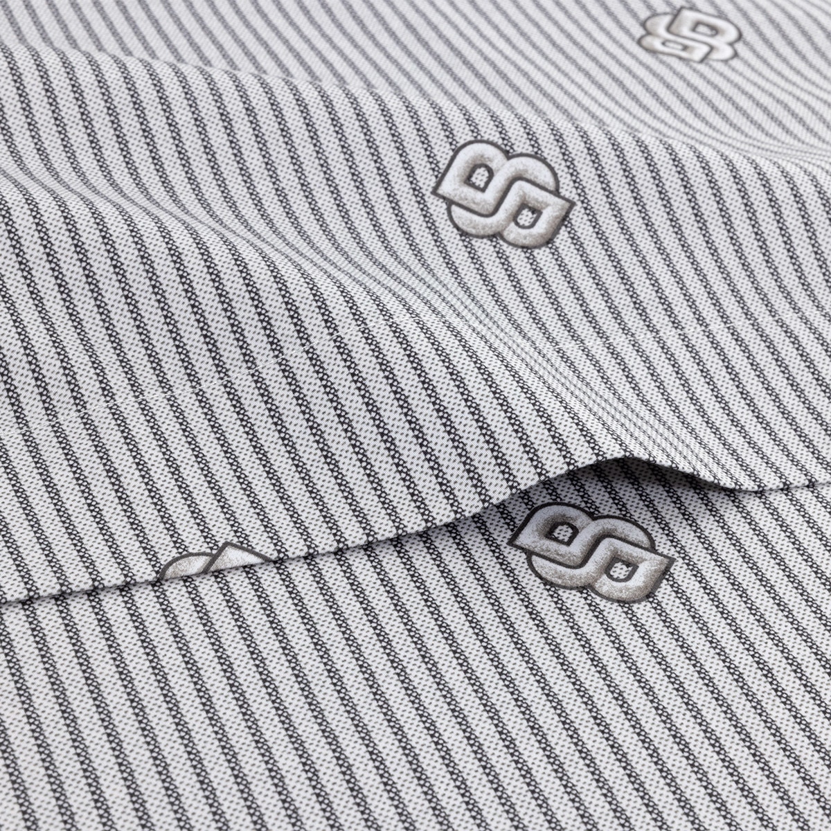 Sábana encimera algodón satén Double B Hugo Boss Gris-2