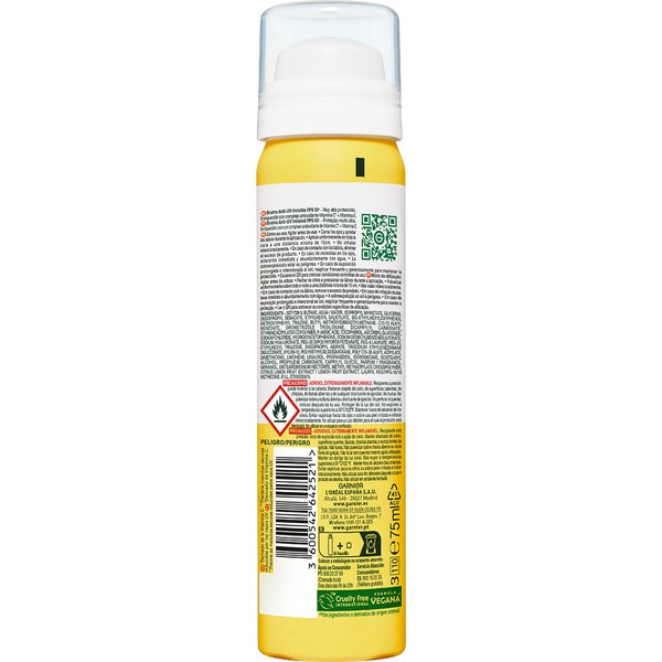 Unsichtbarer Anti-V-Nebel LSF 50+ mit Vitamin C beugt dunklen Flecken vor Spray 75 ml
