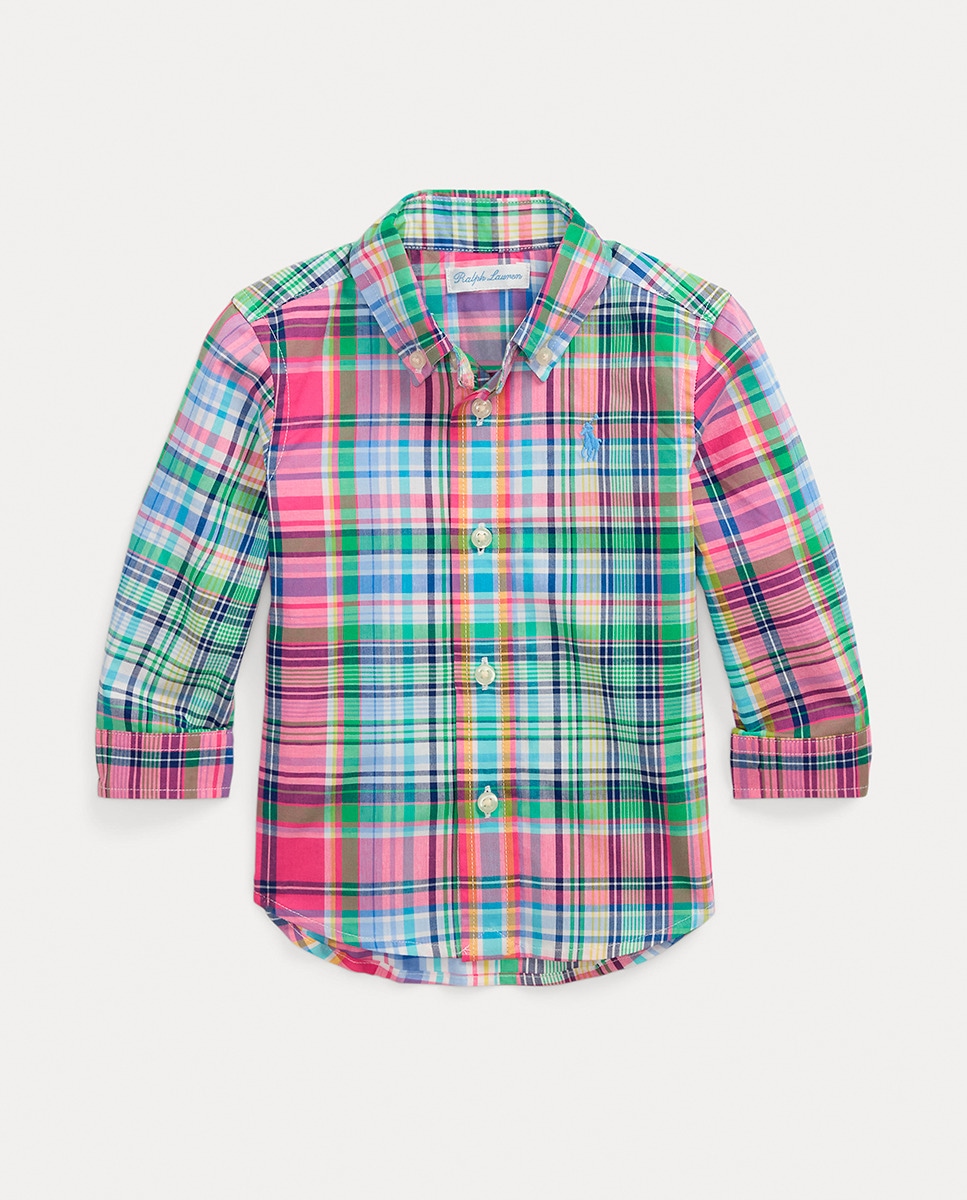 Camisa de Algodão de Bebé com Manga Comprida Multicolor-1