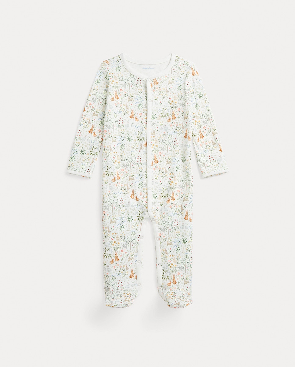 Babygrow de Algodão de Bebé Edição Limitada Riley Sheehey Branco-1